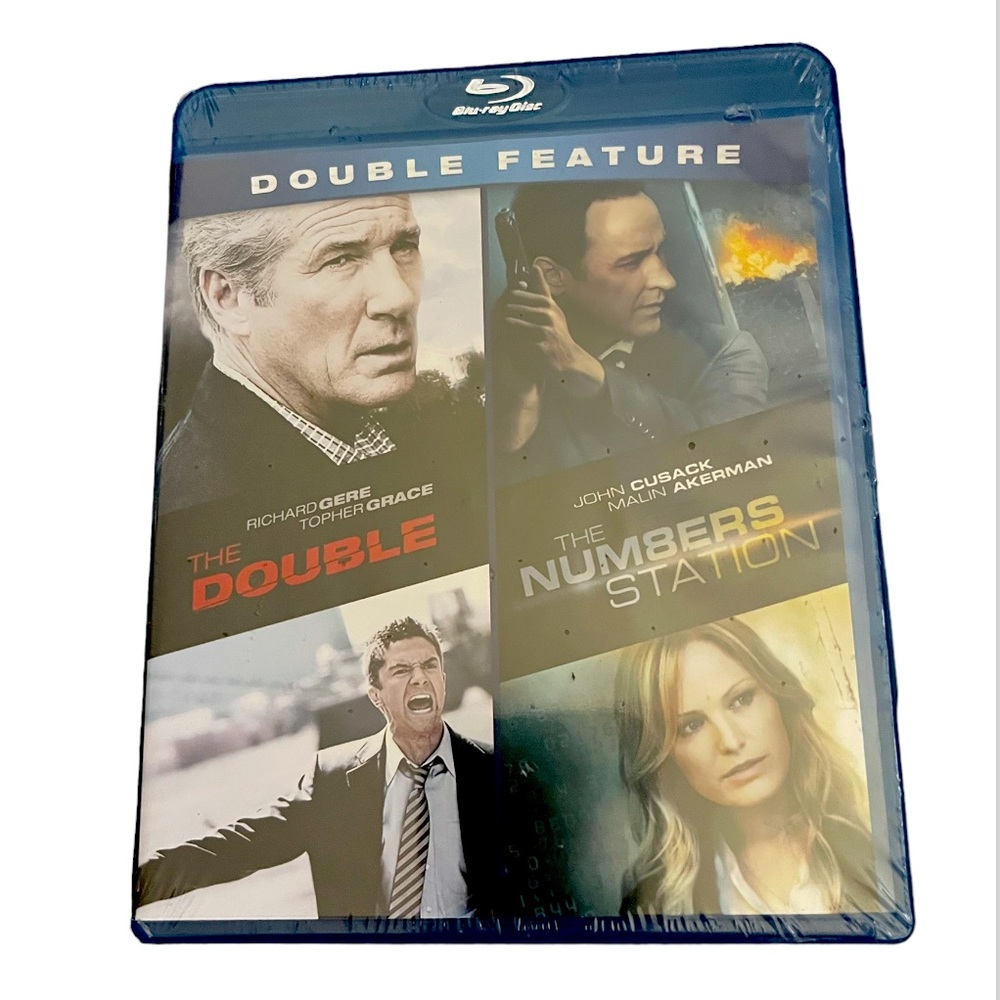 Double feature: the double- the numbers station blu ray New sealed